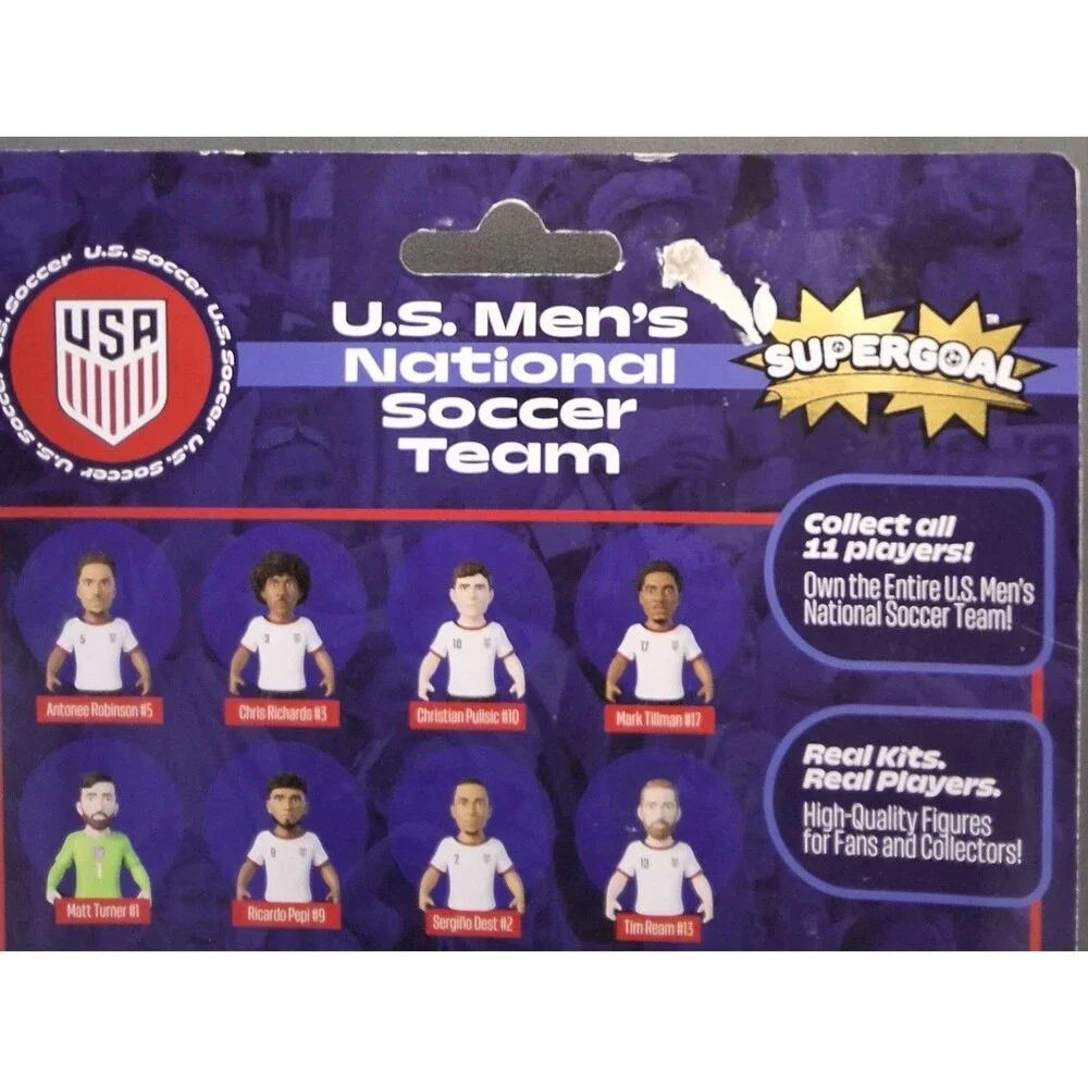 Supergoal USMNT Soccer Action Figures 5-Pack Boxed Ages 8+ U.S. Soccer